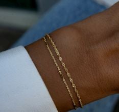 Two Delicate Bracelets Set, Dainty Bracelet Set, Two Minimalist Bracelets